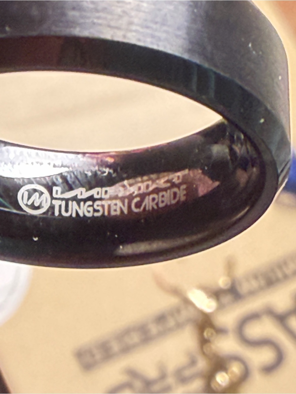 Black Tungsten Carbide Men's Ring - Durable Fashion Band